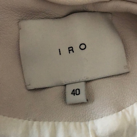 Iro Suga Lamb leather leather moto vest - Picture 8 of 10